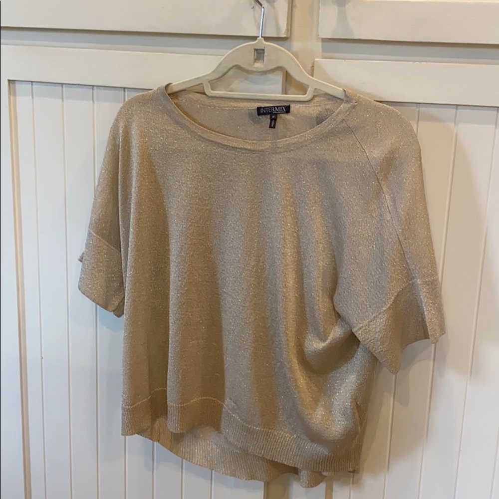 Intermix glitter top